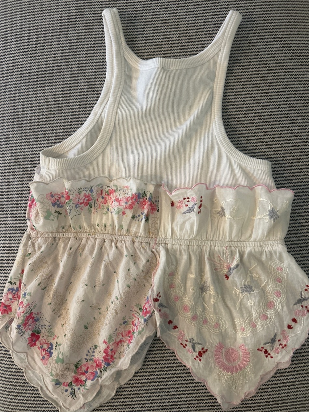 Anthropologie white handkerchief tank